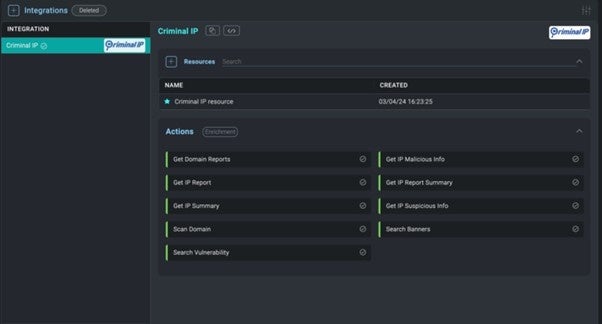 Sumo LogicのCloud SOARプラットフォームに統合されたCriminal IP