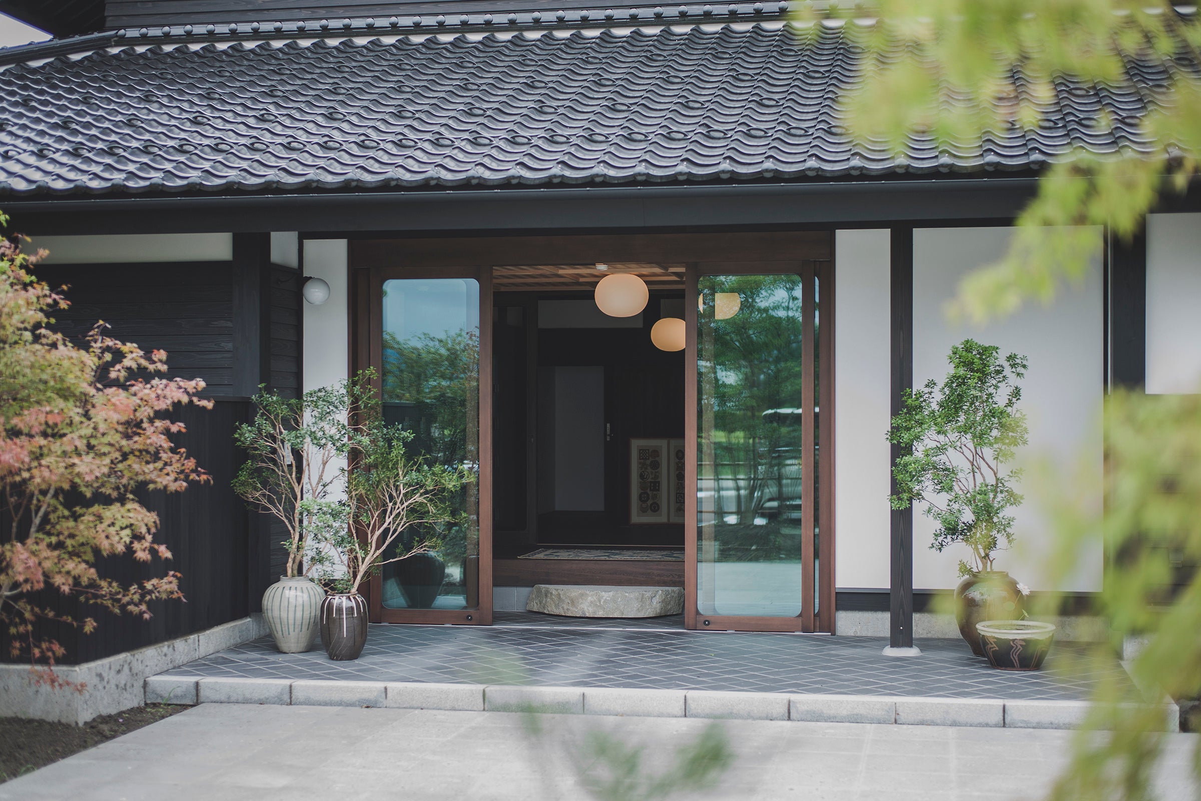 宿泊棟のエントランス