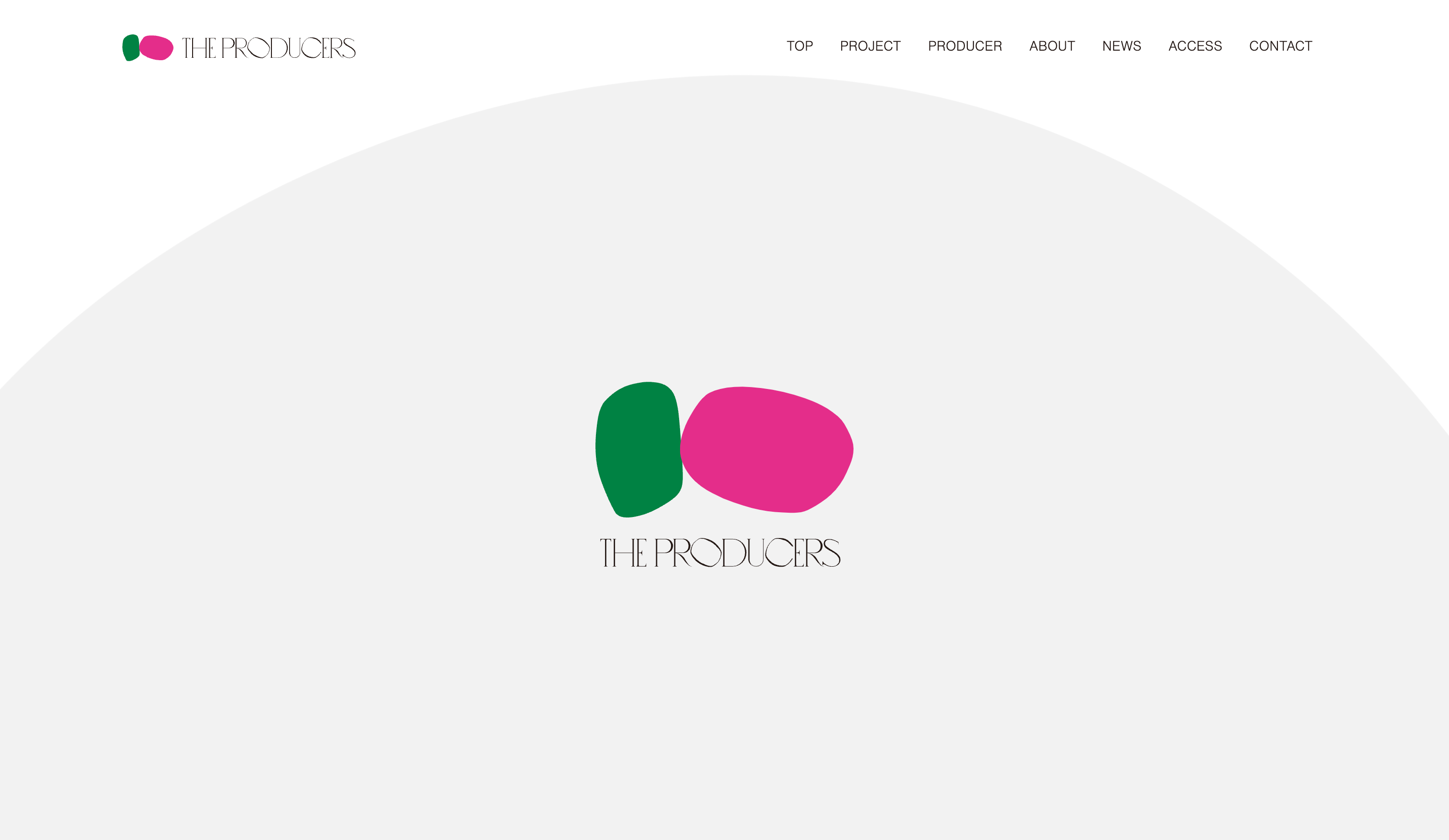 TheProducersコーポレートサイトTOP