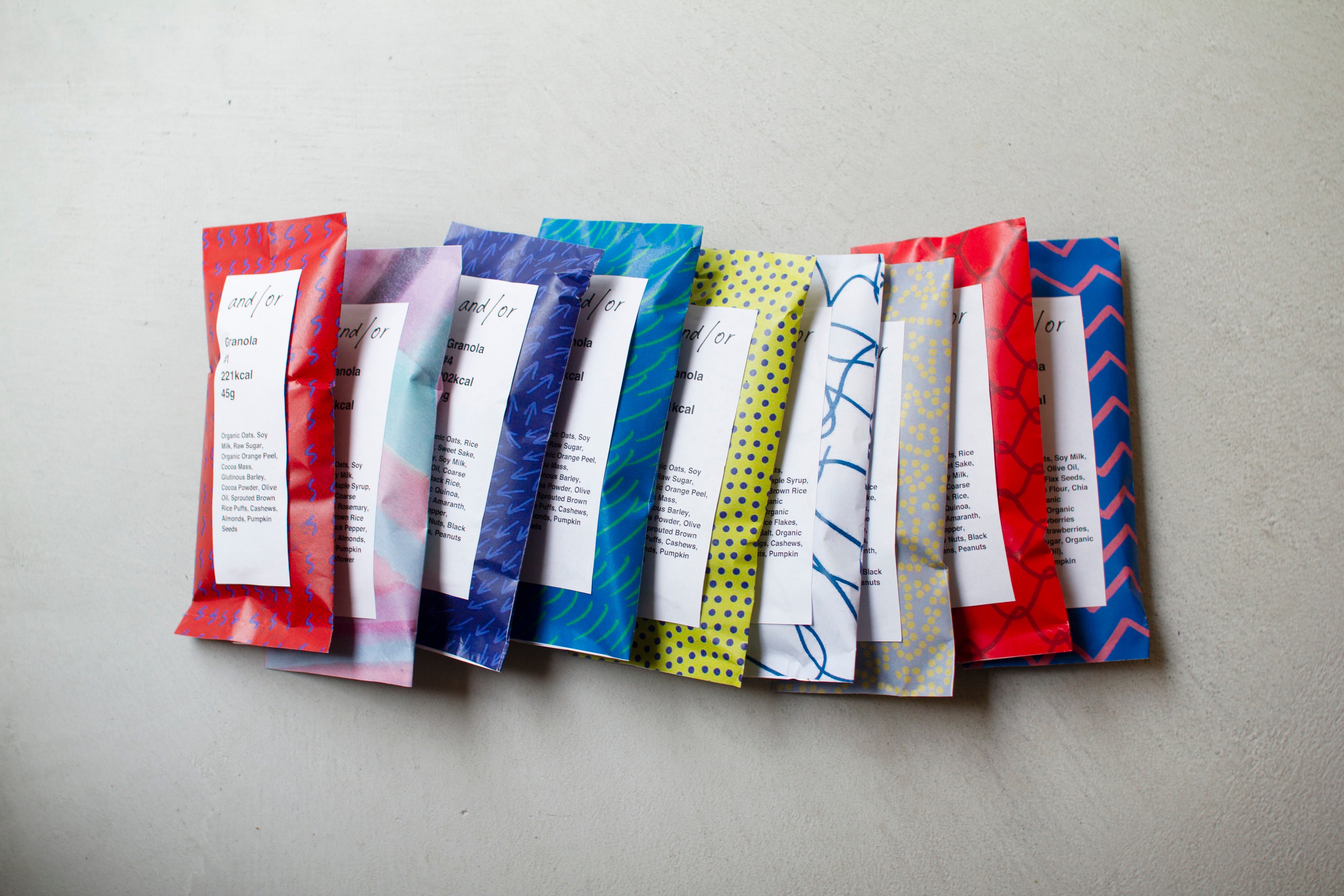 【アンドオア】1食分個舗装のパッケージデザイン