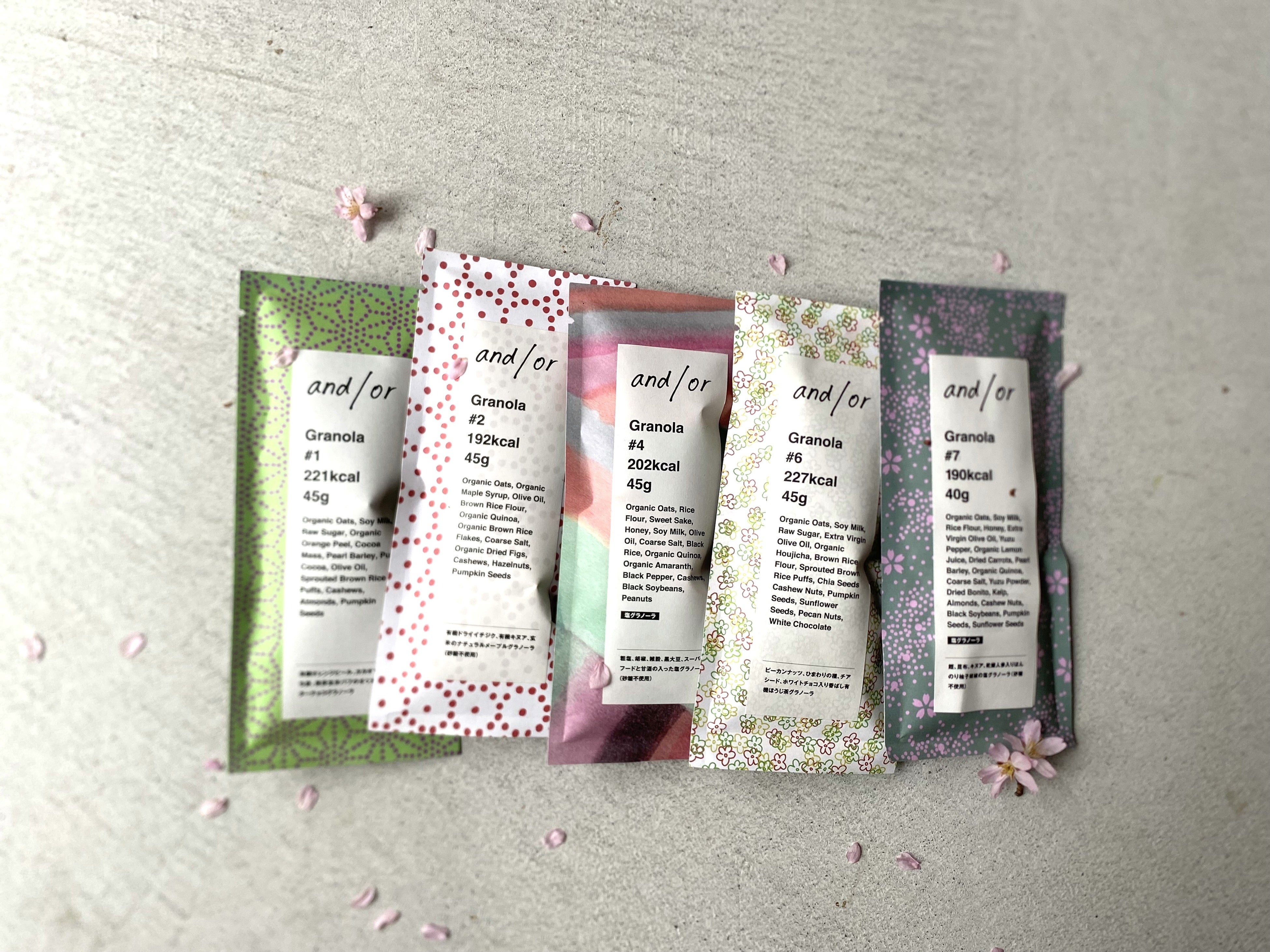 桜デザインのパッケージ(andor)