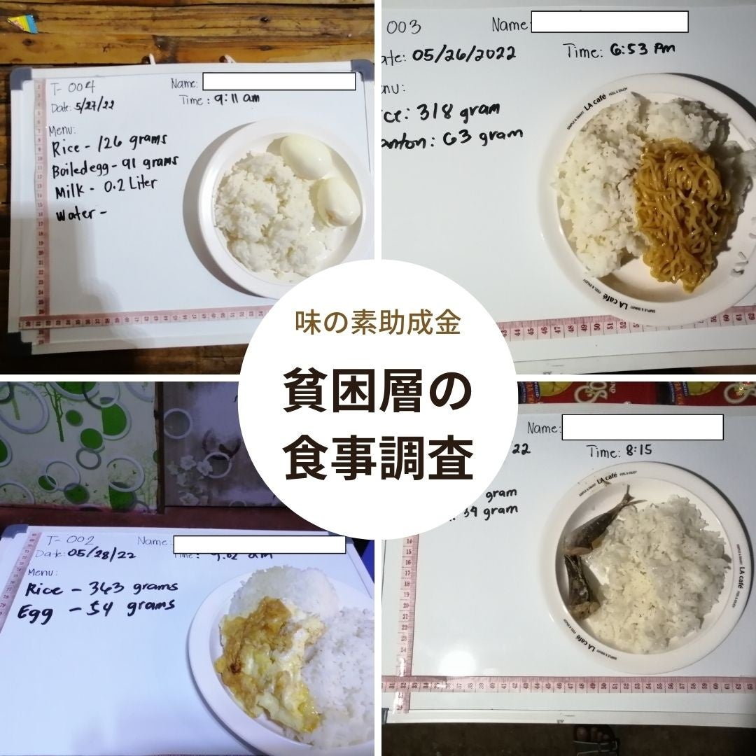 貧困層の食事調査