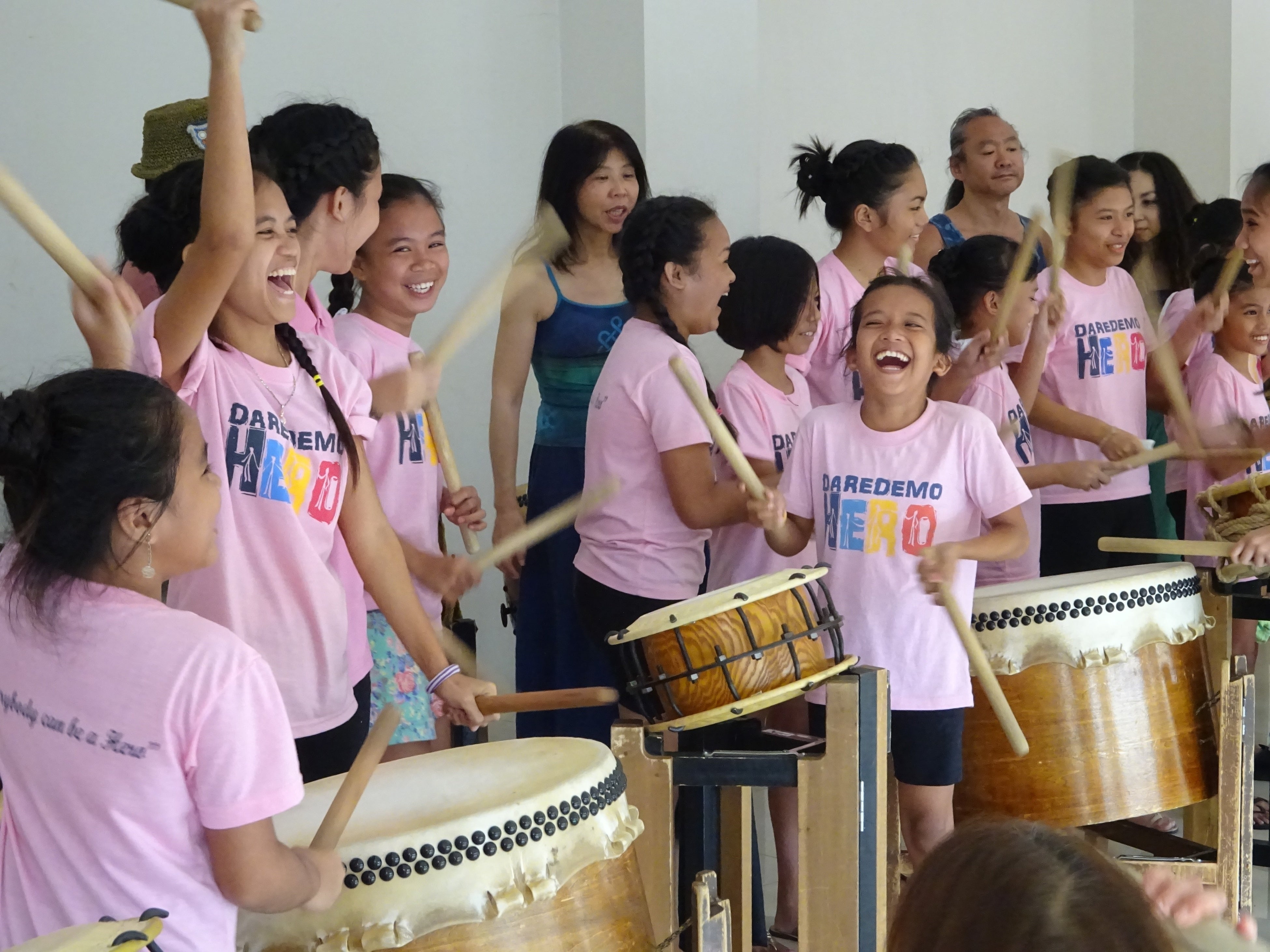 2017年に初めて和太鼓に触れた子どもたち