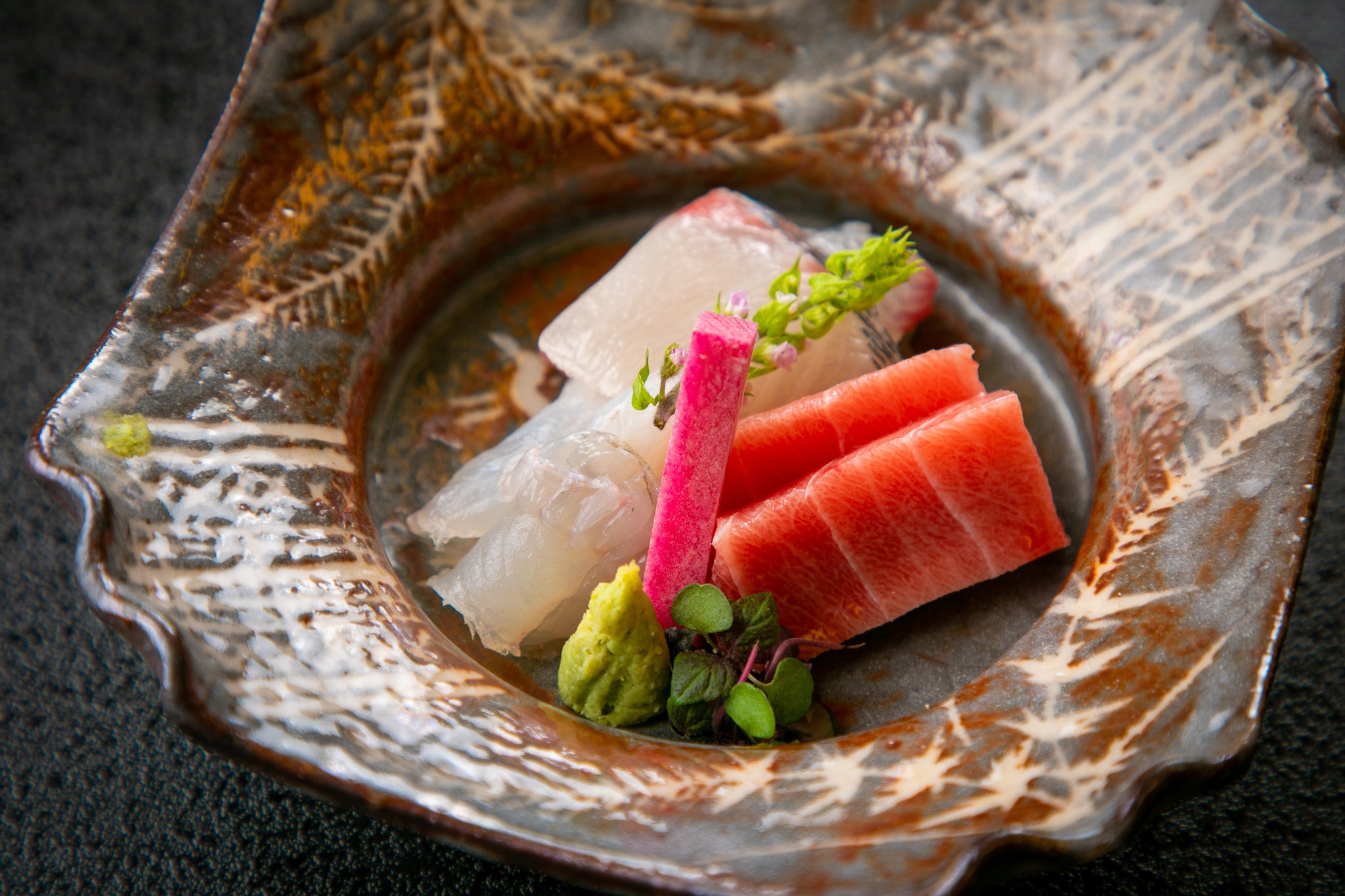 旬の食材を使った懐石料理