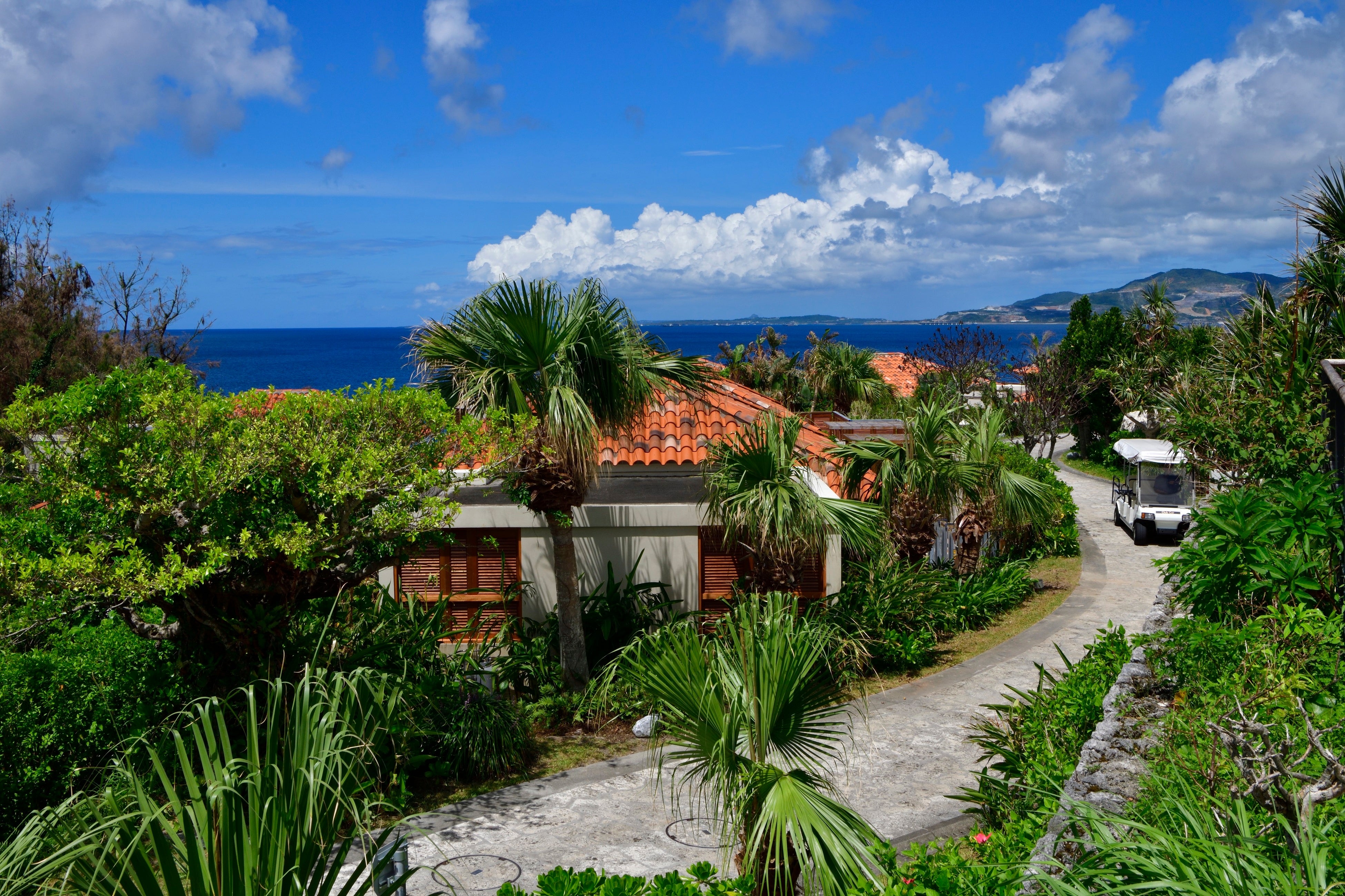 クラブヴィラエリアへのアプローチ