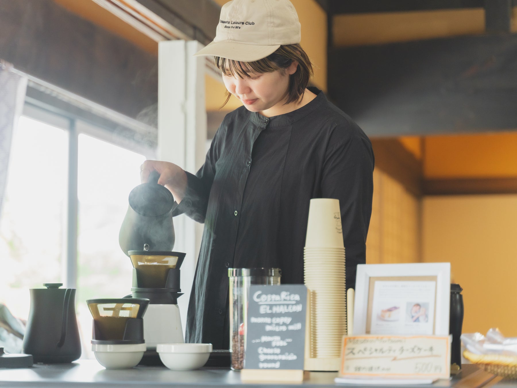 青森県三戸郡田子町の「みろく館」でのフリーコーヒー(日付:2023年5月5日)