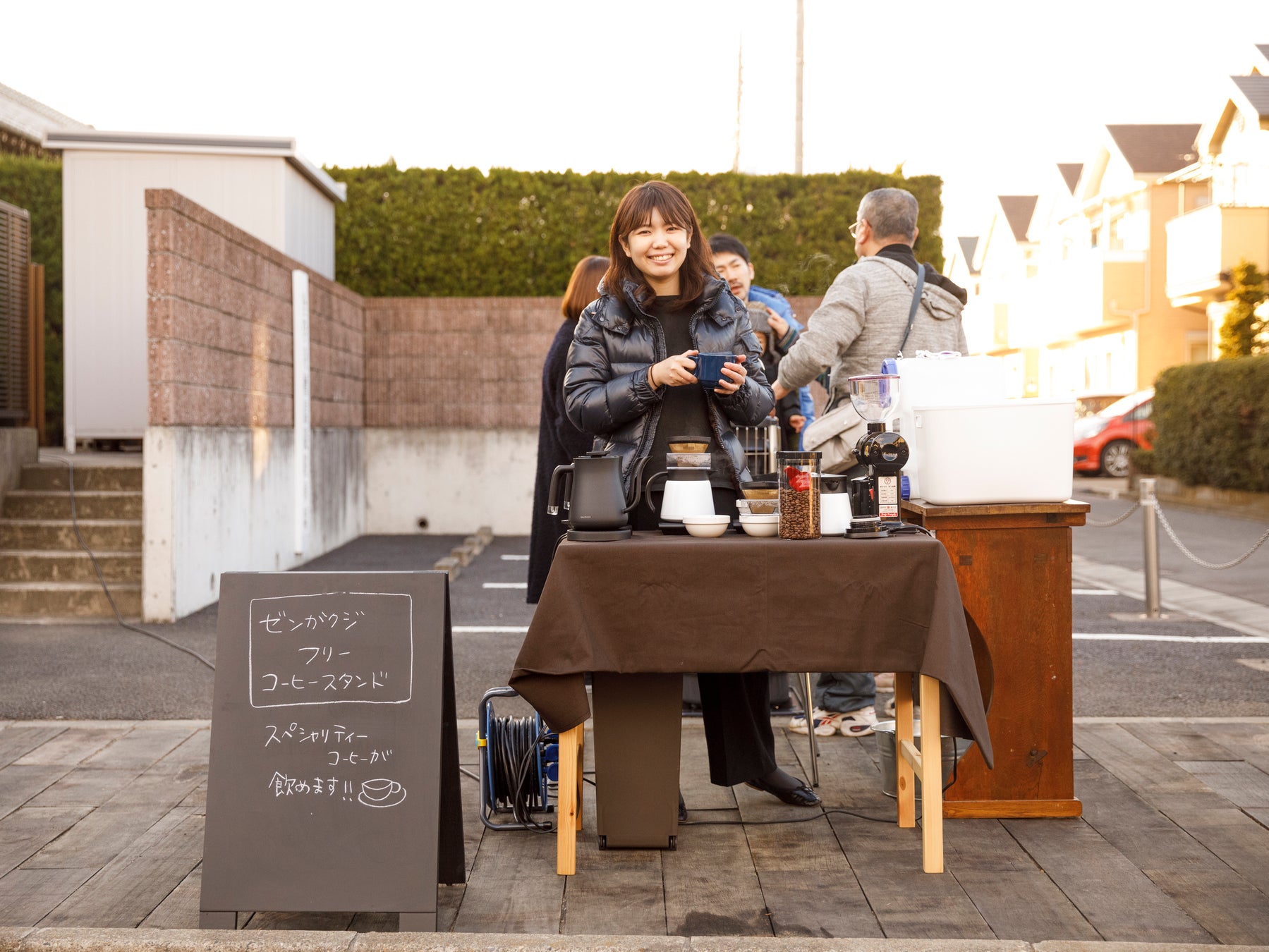 「ゼンガクジ フリー コーヒー」開始当初の様子