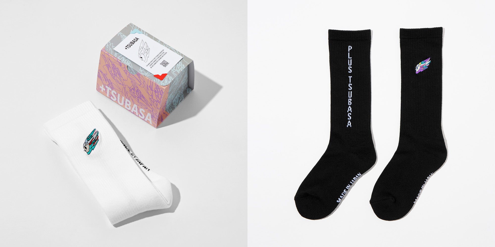 ソックス (日本製) BLACK, WHITE 各¥2,970