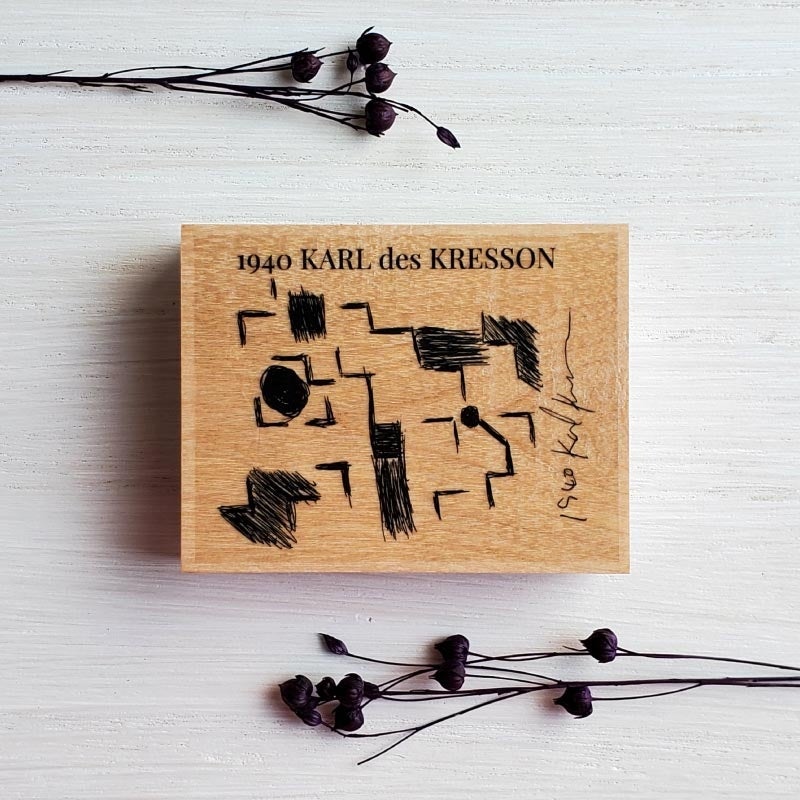 ファインカラースタンパー「1940カール・デ・クレッソン ドローイングアートコレクションスタンプ」