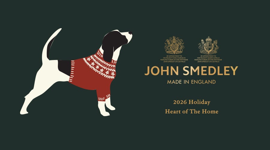 JOHN SMEDLEY 2026クリスマス限定商品 11/20(金)発売｜温もりとと遊び心のあるホリデーシーズンをアイコニックなニットウェアで表現