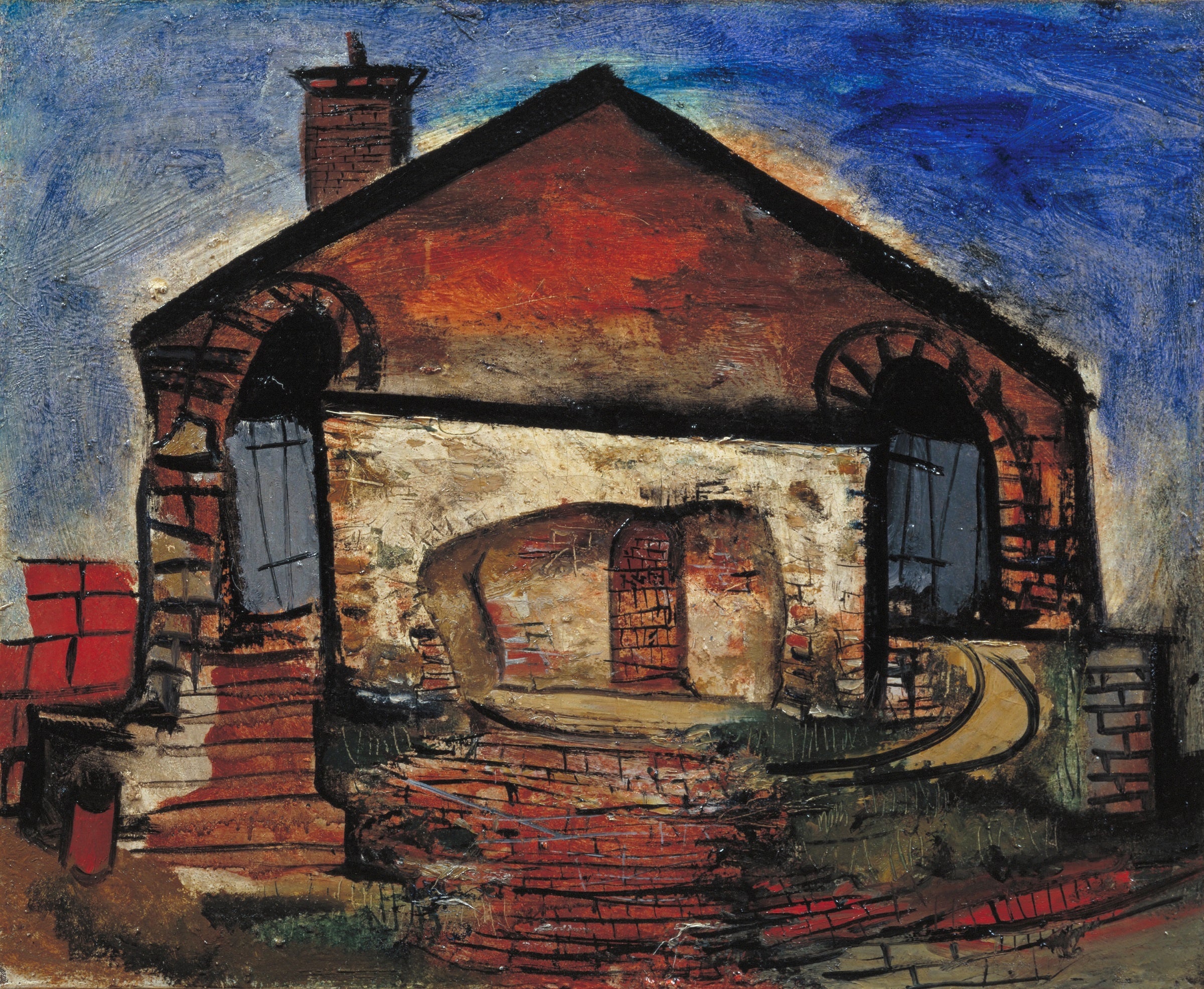 佐伯祐三《煉瓦焼》1928年　大阪中之島美術館