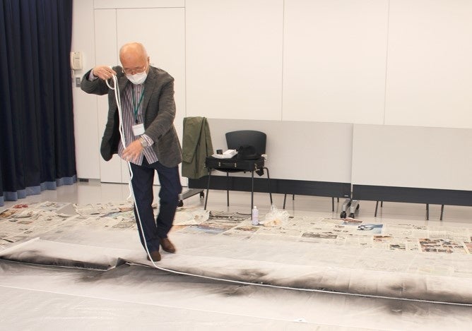 今井祝雄氏 制作風景