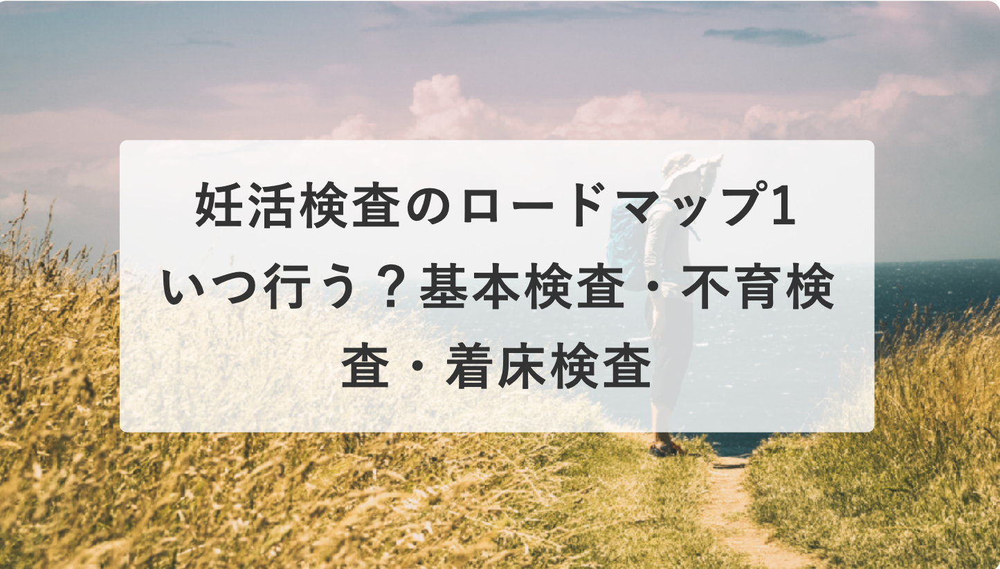 妊活検査のロードマップ１