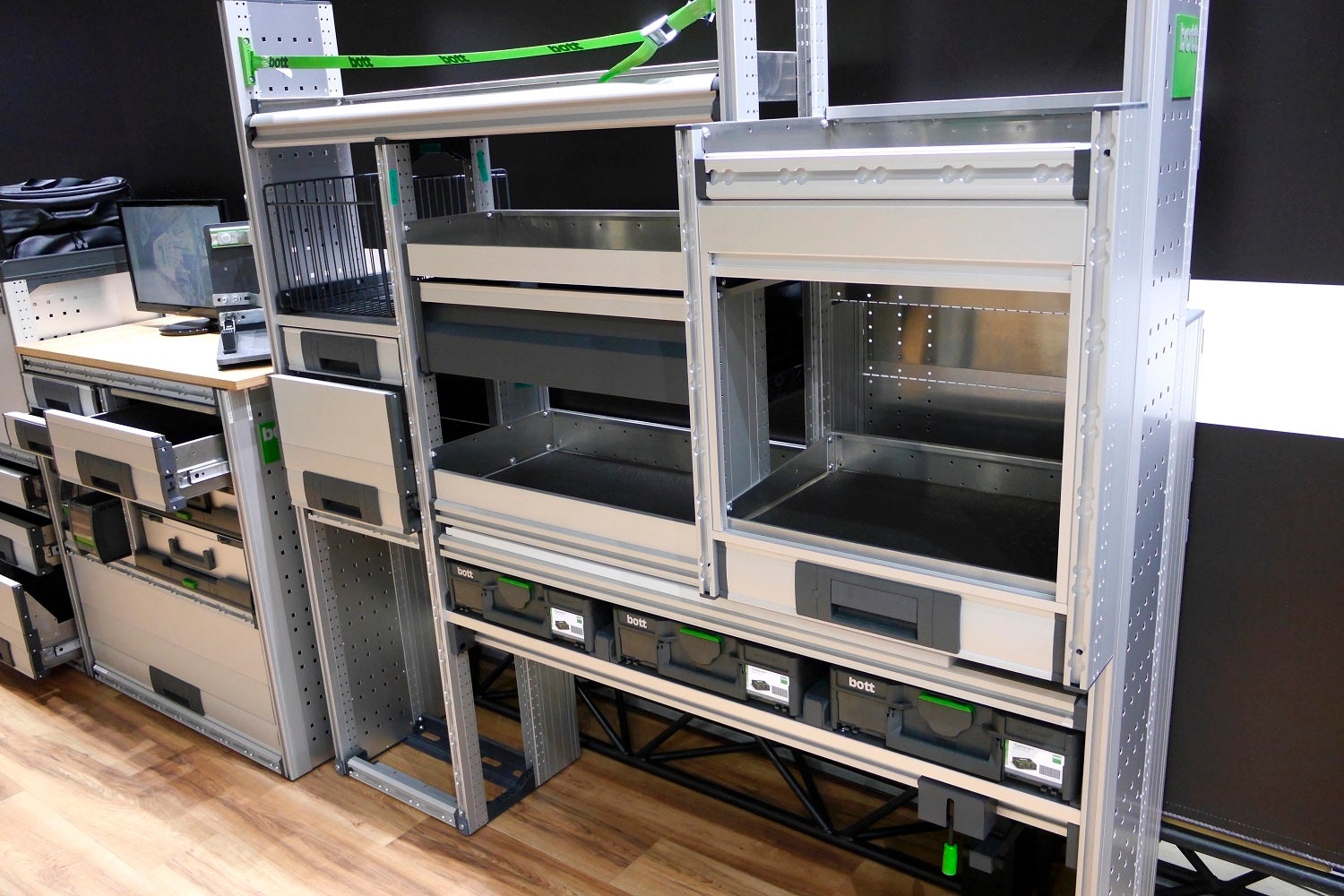 bott製品は多種多様なユニットから選択可能