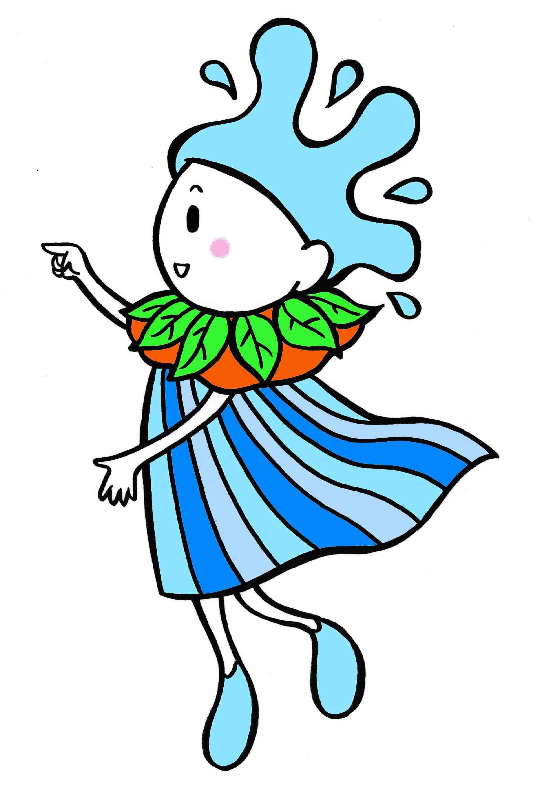 水源環境保全・再生イメージキャラクター　かながわしずくちゃん