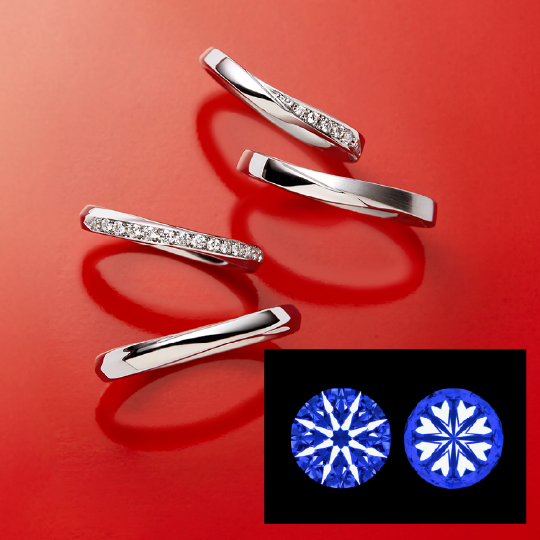 直径1mm以下のダイヤモンドも美しく輝く