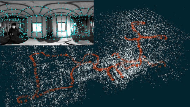 撮影したデータをAIが解析する様子