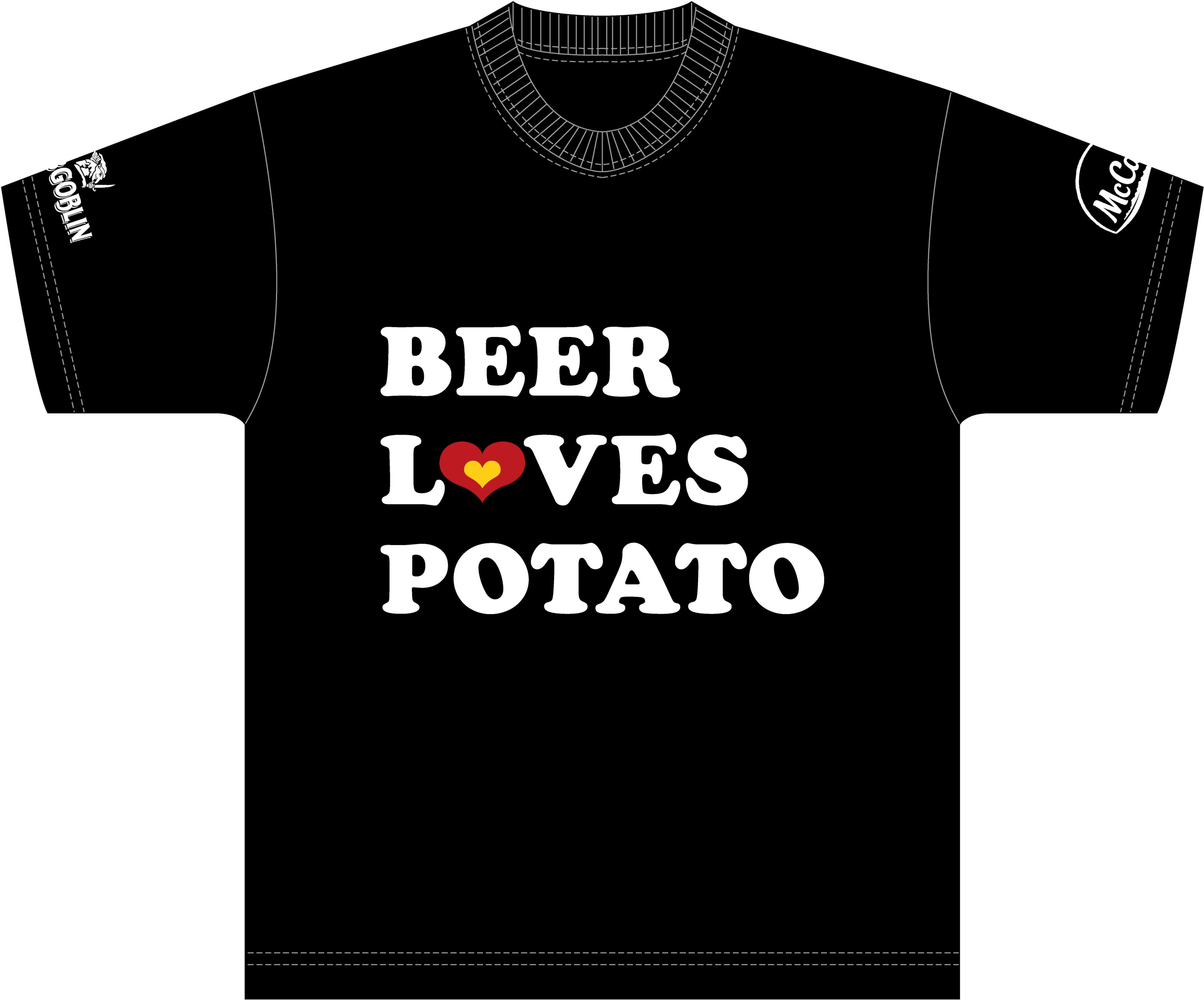 「BEER LOVES POTATO」オリジナルTシャツ