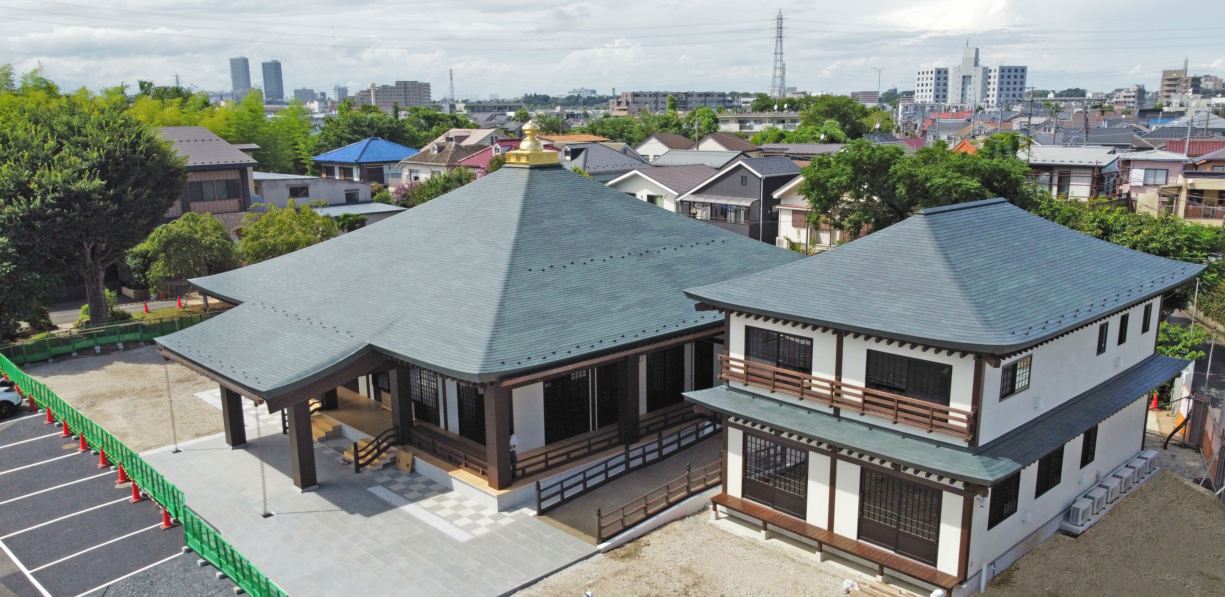 本堂・庫裏 空撮