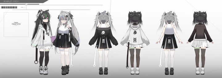 VRChat用3D Model カリカチュア「TWIN」(ツイン) 2023年春に発売決定!