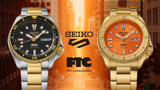 <セイコー 5スポーツ>より、誕生40周年を迎えたスケートブランド「FTC」とのコラボレーション限定モデルを発売。 <セイコー 5スポーツ>より、誕生40周年を迎えたスケートブランド「FTC」とのコラボレーション限定モデルを発売。