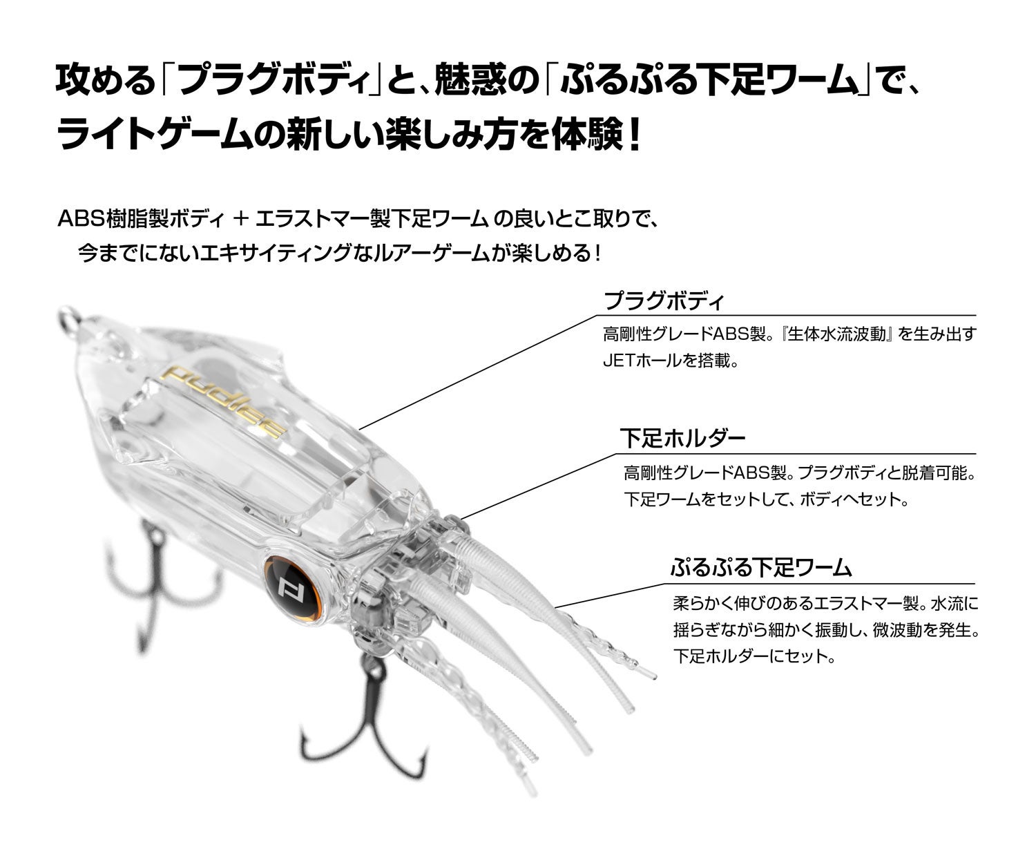 プラグボディと下足ワームの良いとこ取り