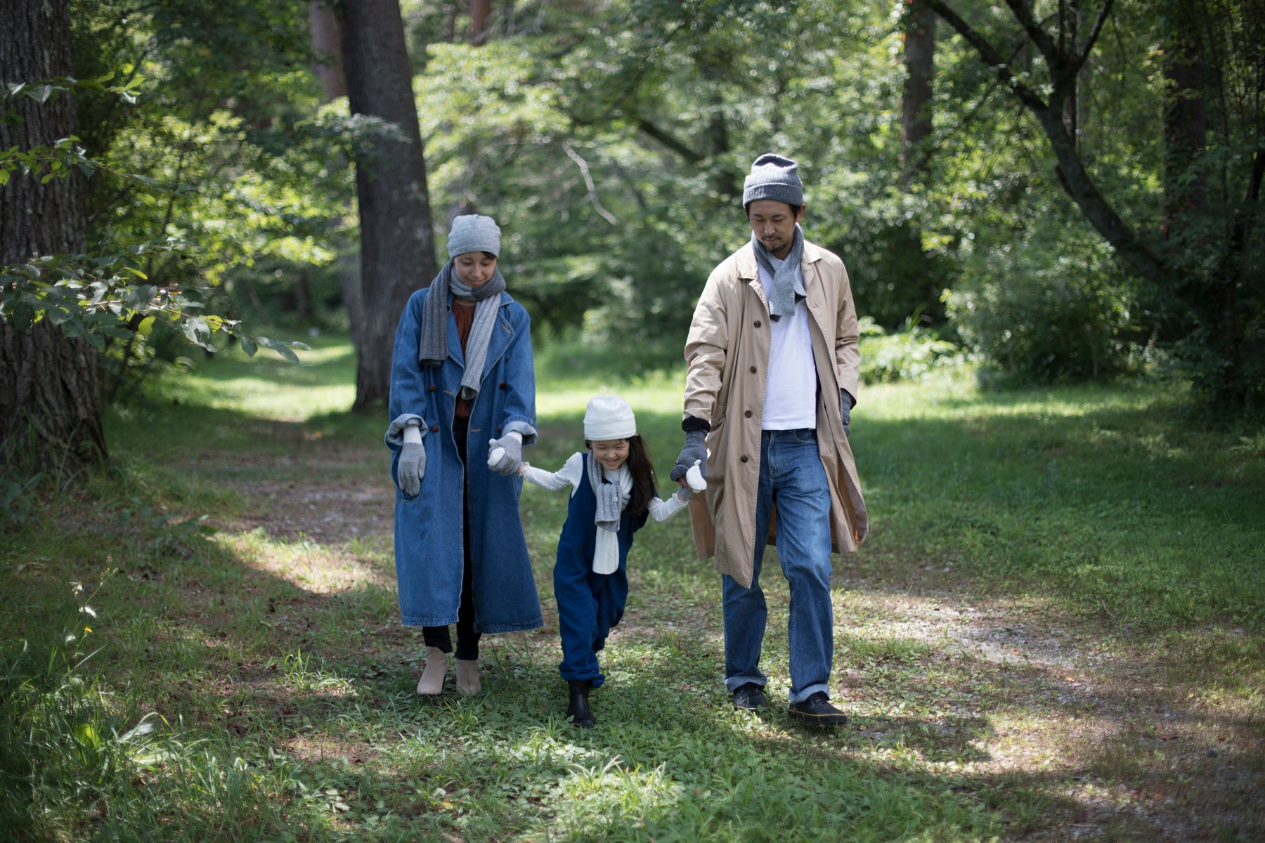 家族で着用できるサイズ展開