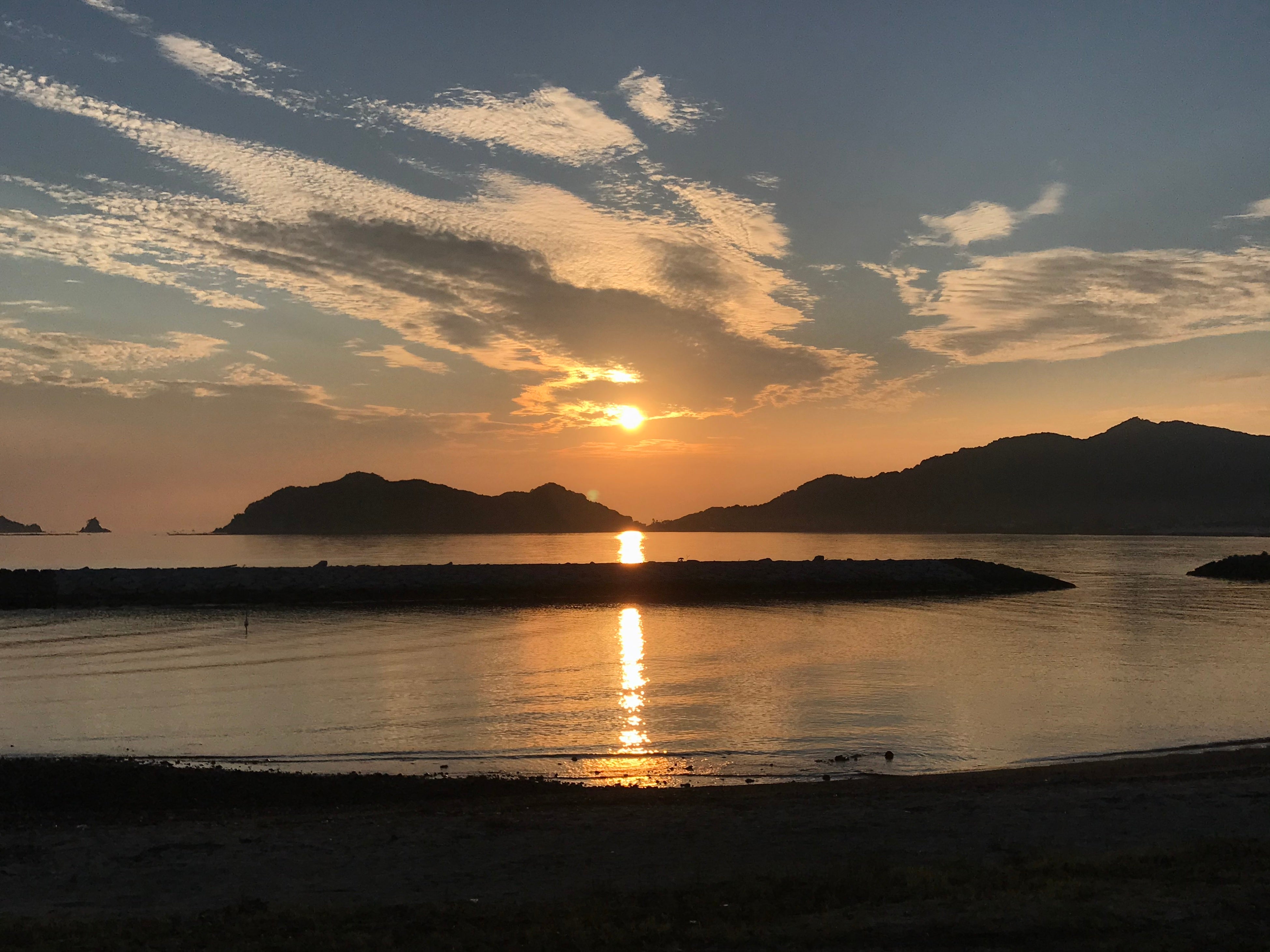 東かがわ市の朝日