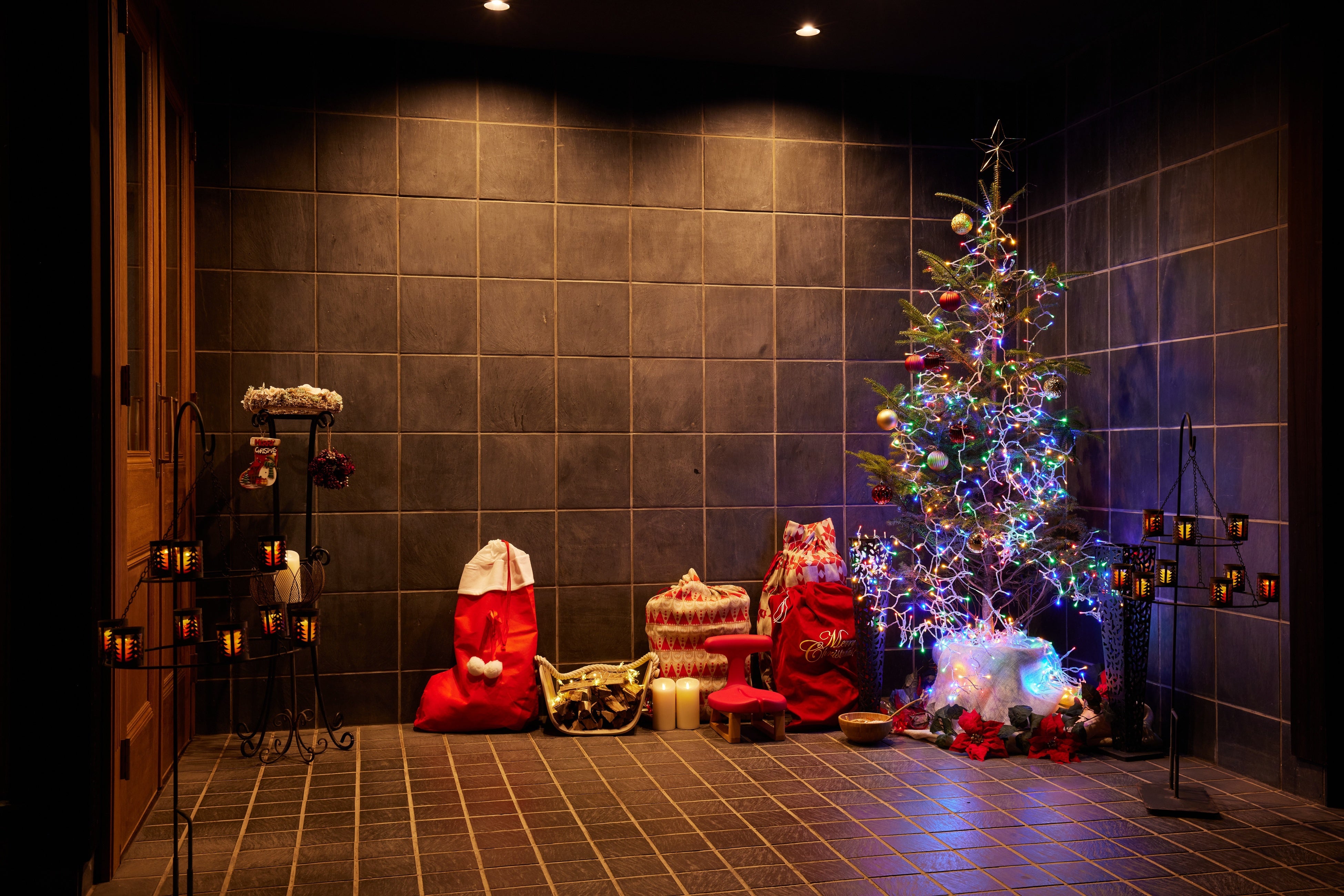 クリスマスイルミネーションのフォトスポット