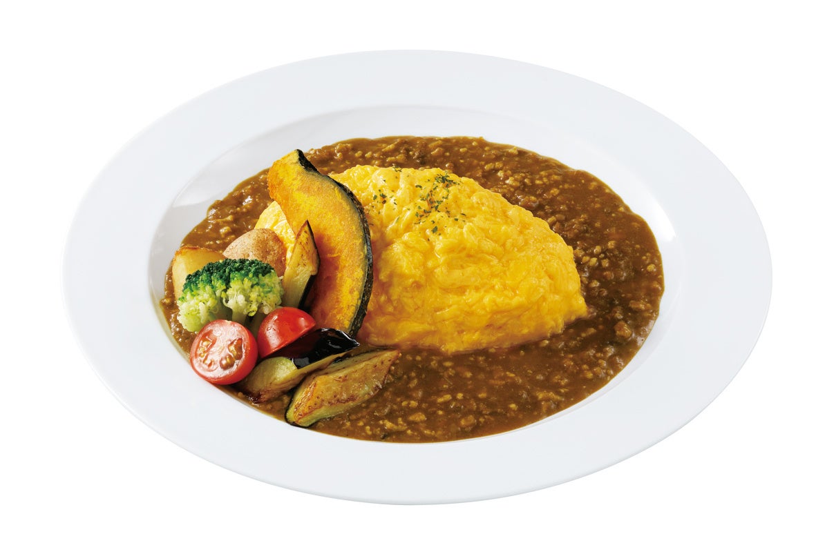 いろどり野菜のキーマオムカレー 1,360円