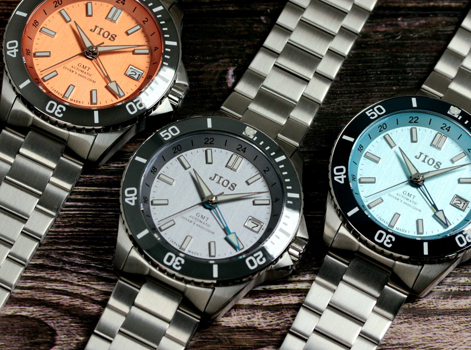 JIOS(ジオス)【滋賀県大津市石山発】から、自動巻きGMTダイバーズに