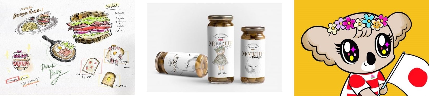 【株式会社ピーエックスディ】販促物・イラスト・ロゴ制作実績