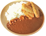 貸出画像「常磐ものの魚カツカレー」(1,300円・税込)