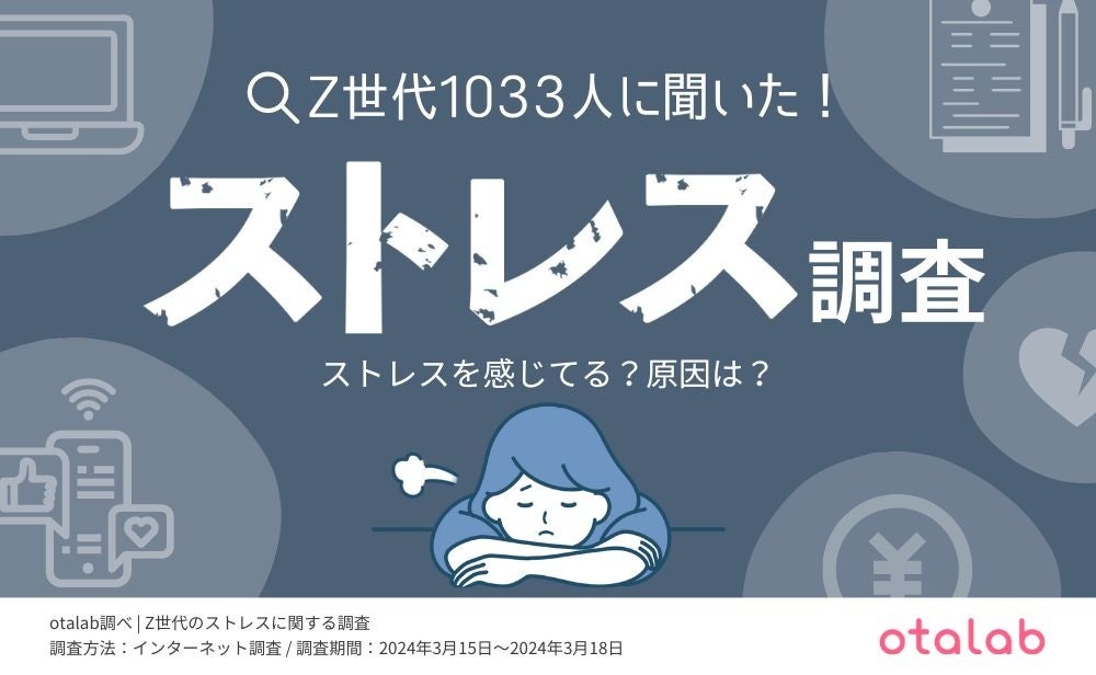 Z世代の約9割が『ストレスを感じている』という結果に。ストレス