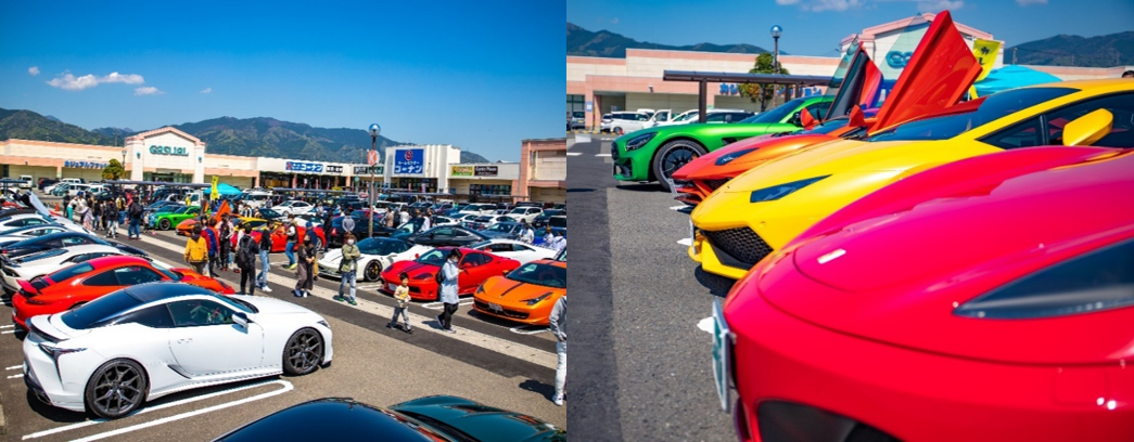 総額15億円以上！！約50台のスーパーカー 当日はフェラーリ・ランボルギーニ・ポルシェ・アストンマーチン・マクラーレンなど 様々なスーパーカーが集合します。