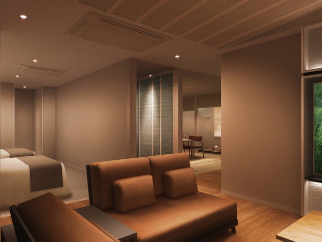 東館・新基準客室　銀泉半露天特別室「胡蝶」(120平米)