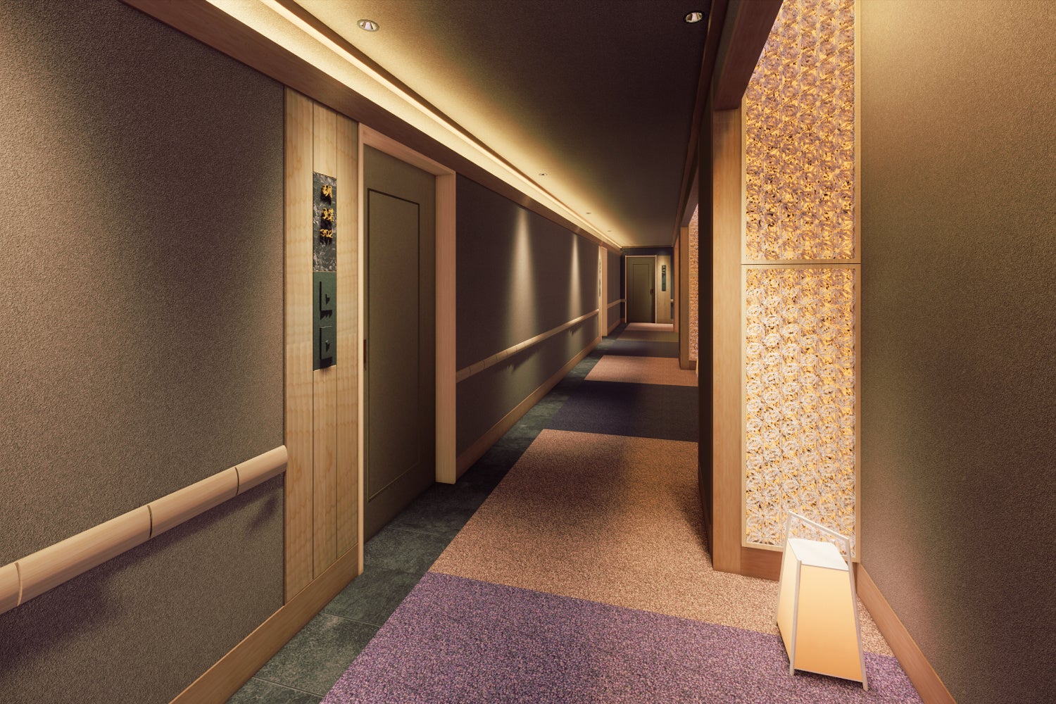 東館客室前廊下