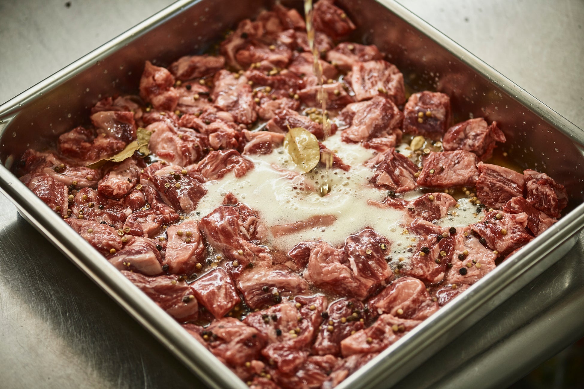 ビーフマリネ ビール