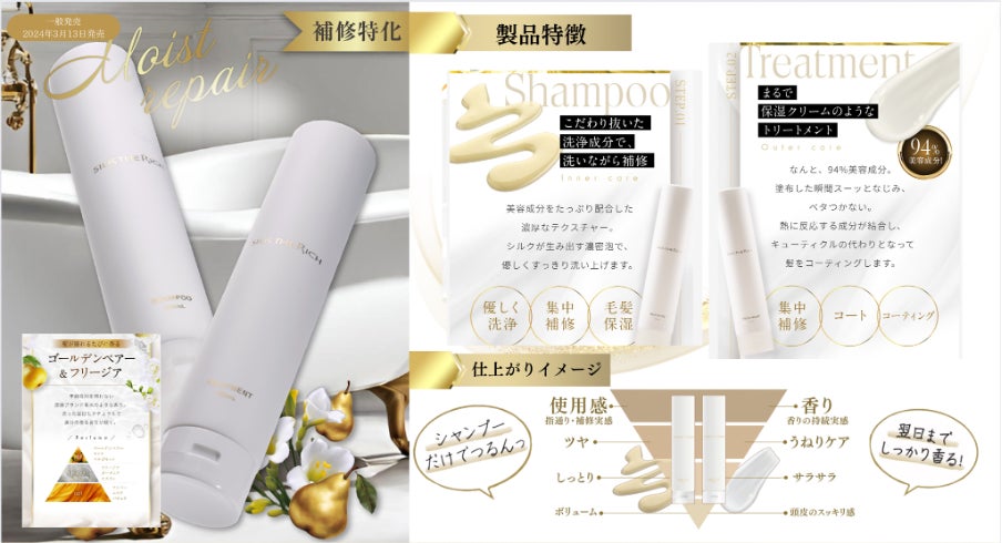 最高級シルクで、うるおいを与えながら頭皮環境を整える「SILK THE RICH」【スカルプ&リペア】7月3日(水)より全国のハンズにて販売開始! | 株式会社THE RICHのプレスリリース 最高級シルクで、うるおいを与えながら頭皮環境を整える「SILK THE RICH」【スカルプ&リペア】7月3日(水)より全国のハンズにて販売開始! | 株式会社THE RICHのプレスリリース