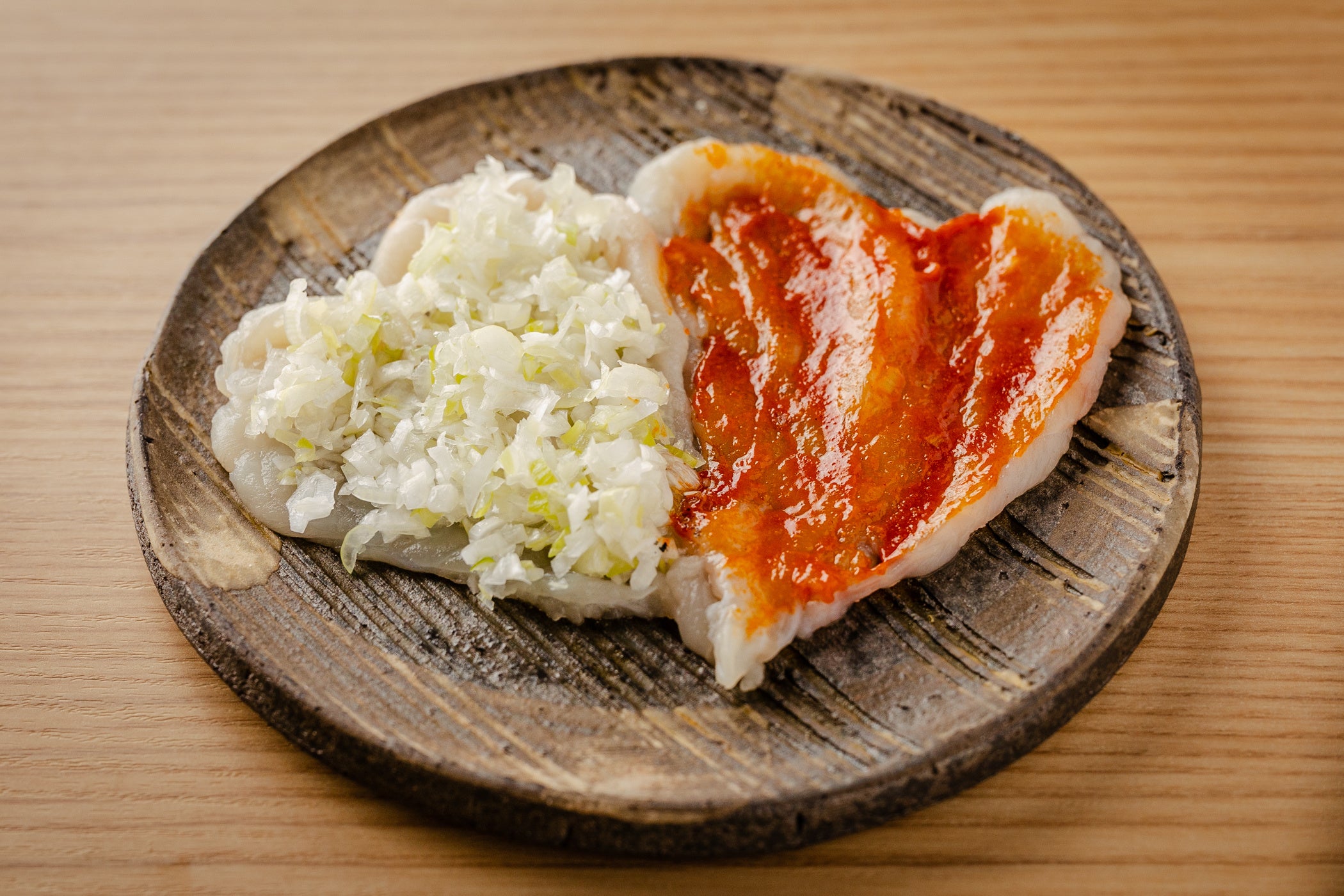 とらふぐ葱塩、辛味噌