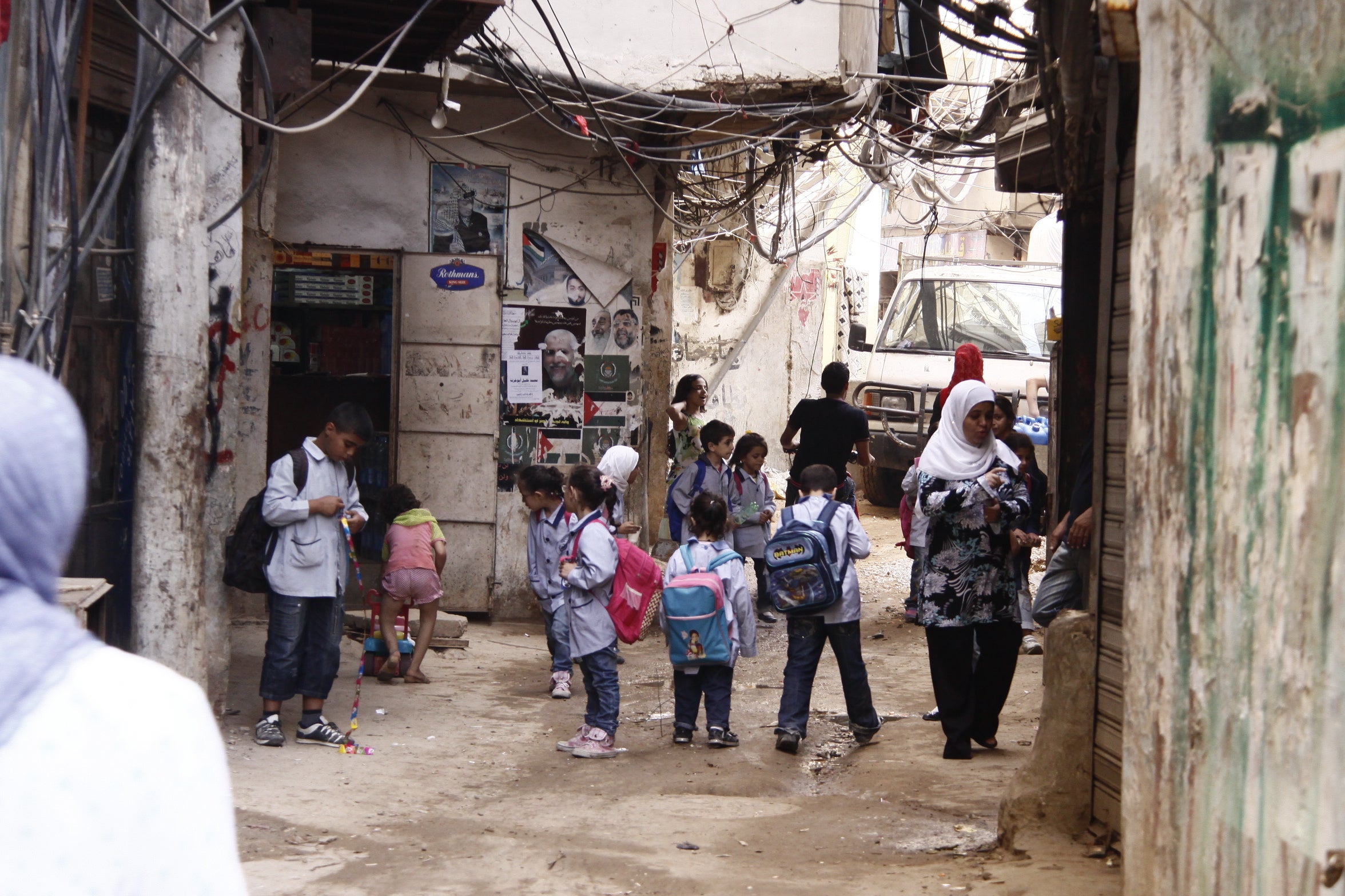 老朽化した難民キャンプ