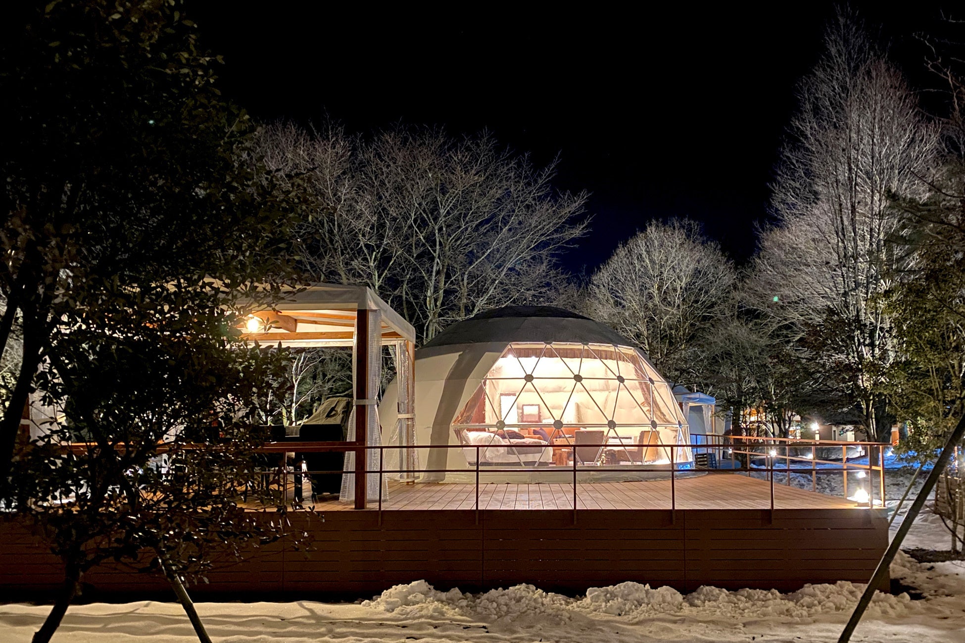 【Winter】雪のグランピング2023～ドームテント～