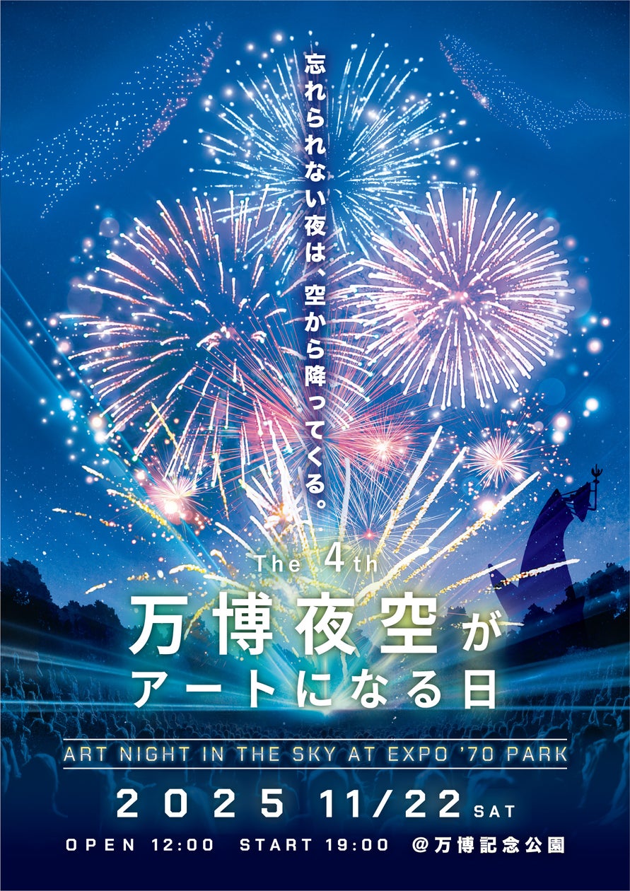 「第4回 万博夜空がアートになる日 2025」11月22日(土)開催決定! | 万博花火プロジェクト実行委員会のプレスリリース