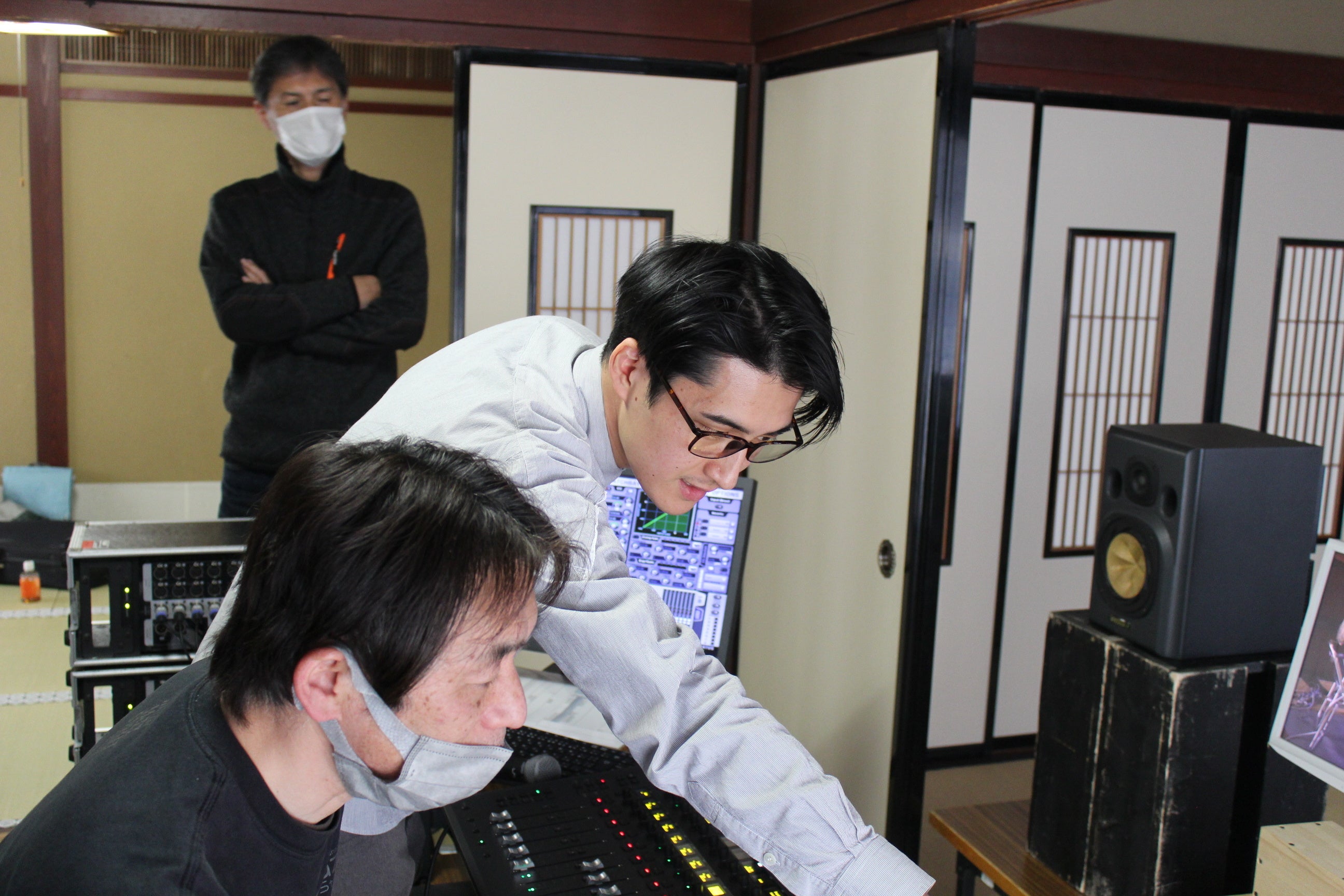 金沢でのレコーディング風景