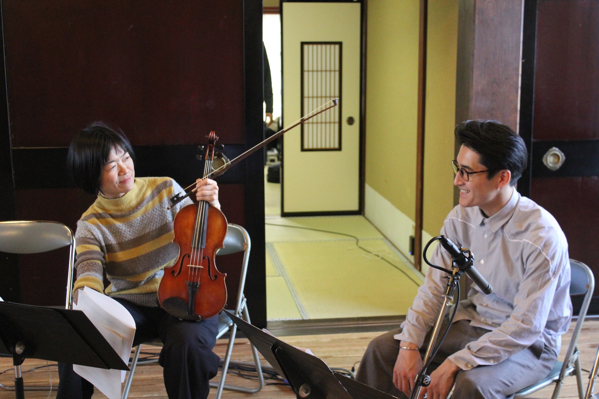 ヴィオラ奏者の般若佳氏