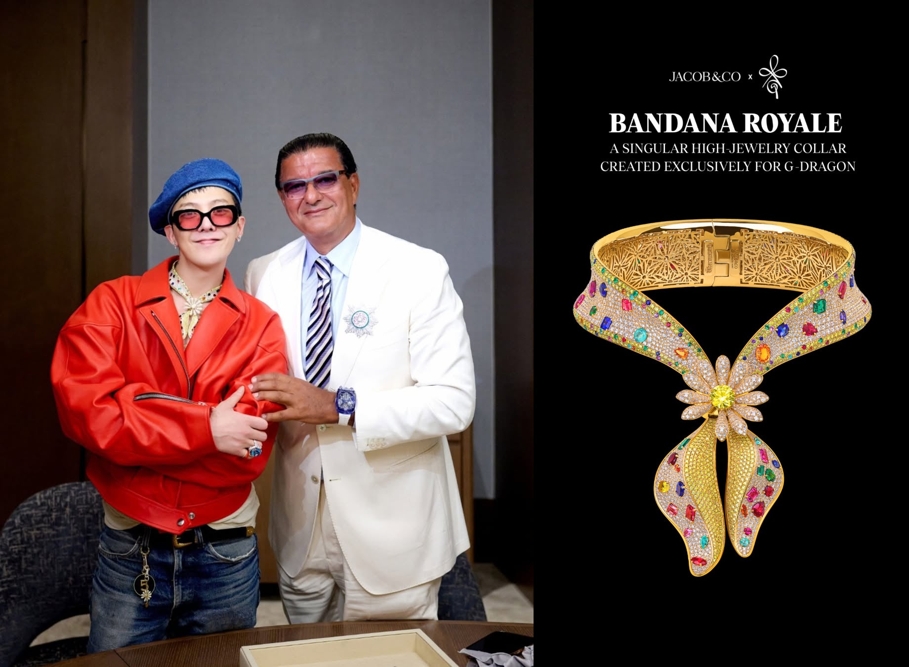 【Jacob&Co. × G-DRAGON】209.71カラットのハイジュエリー・カラー「Bandana Royale（バンダナ ロワイヤル）」を公開