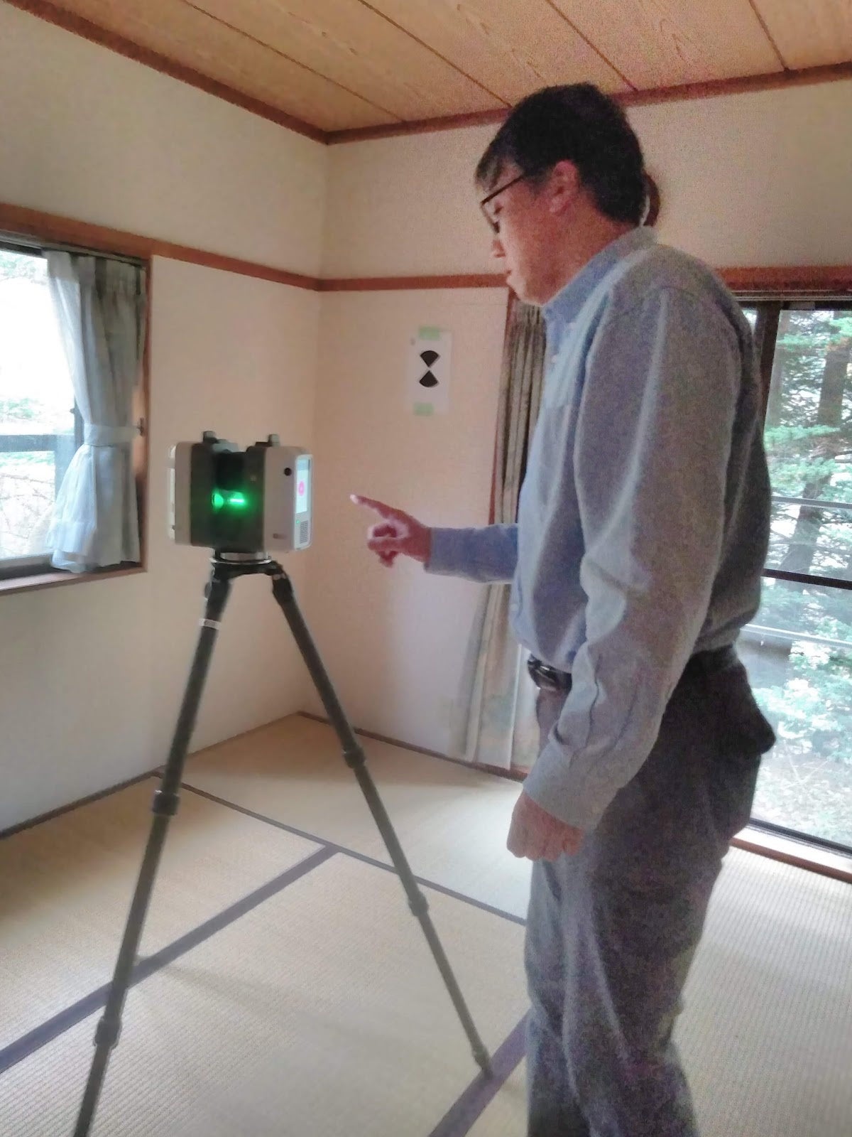 ④測量風景（屋内）