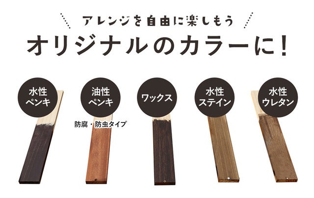 アレンジを自由にオリジナルのカラーに