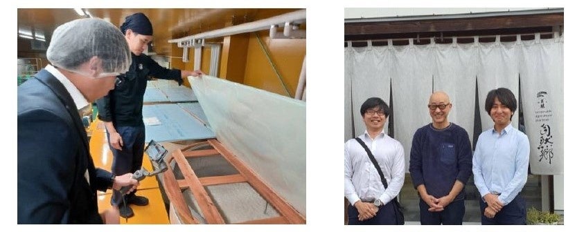 酒蔵での研修風景