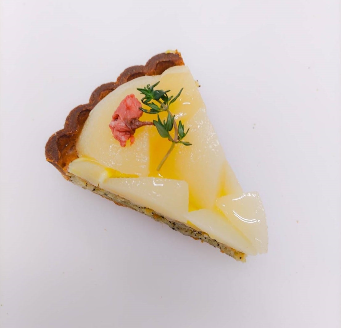 春のピーチティータルト_ピース